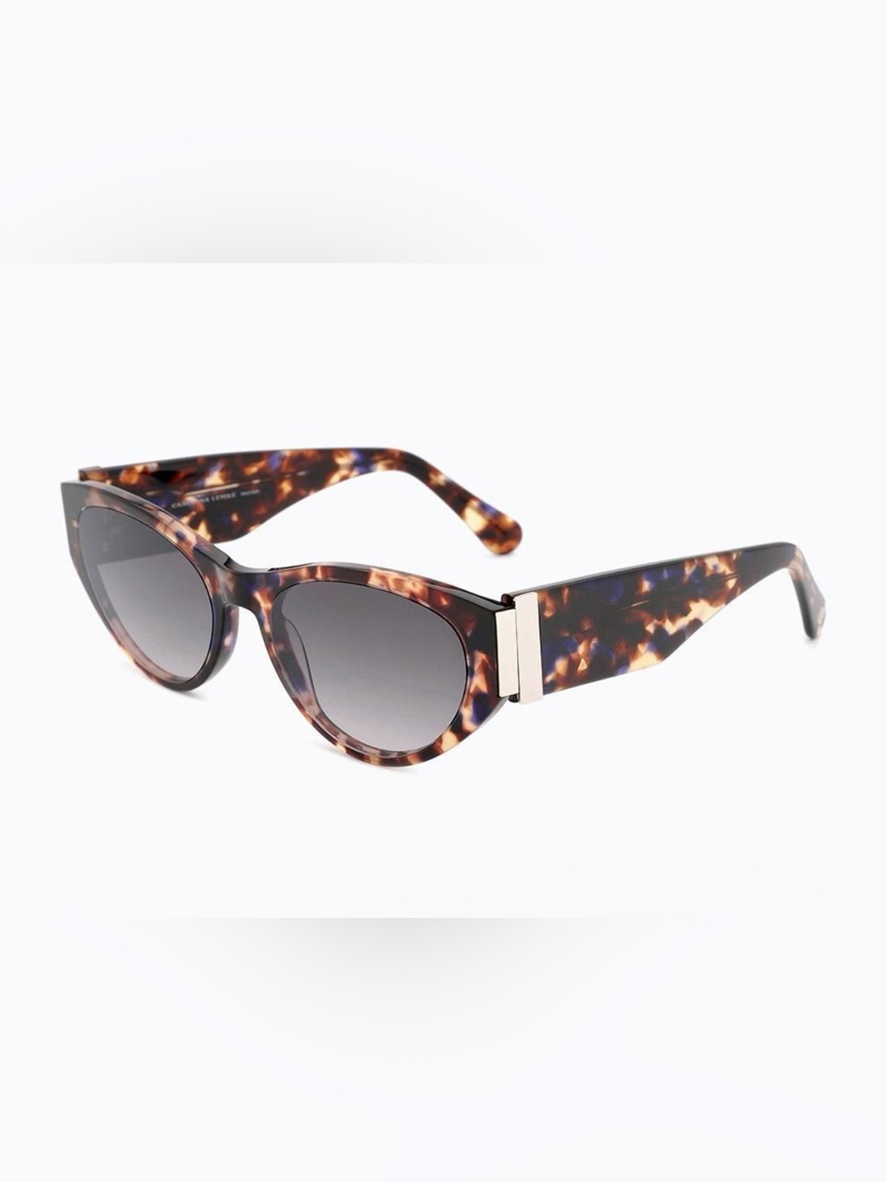 Tortoiseshell Cat-Eye Sunglasses with Gradient Lenses - Brown